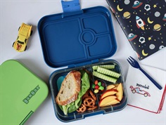 Yumbox monte carlo blue/shark tray 4-sections lunchbox Panino